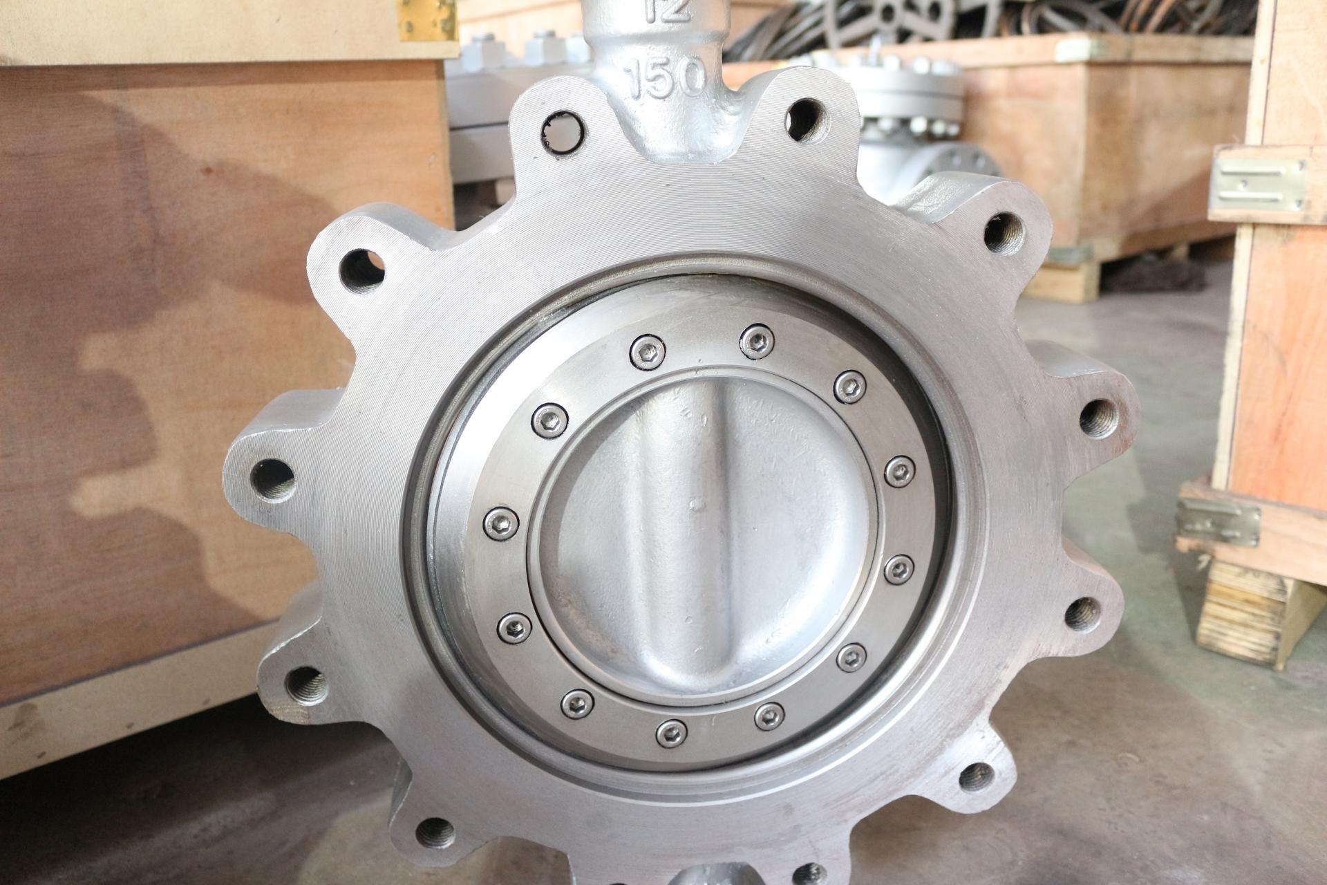 API Flanged Butterfly Valve Class 150 12 In WCB 