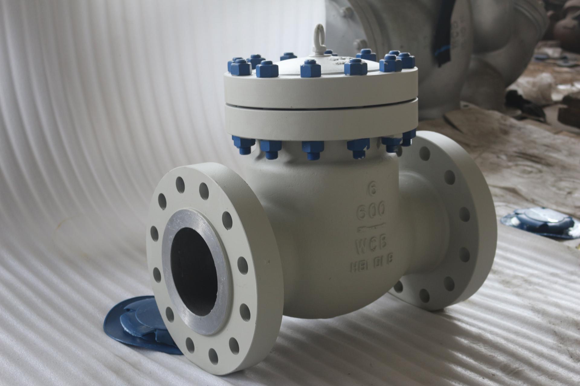 API Check Valve: WCB Material, Class 600, 6In Flanged with Anti-Corrosion Bolts 